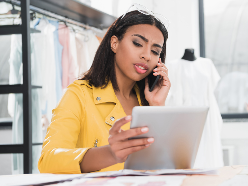 woman on the phone asking about Phoenixing