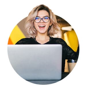 Business Woman Big Smile